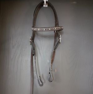 Showman western leather headstall